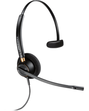 Plantronics EncorePro HW510D Mono Digital Headset 6-pin QD