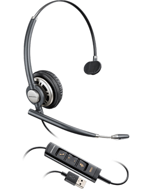 Plantronics EncorePro HW715 Monaural Hardwired USB Headset