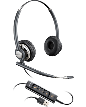 Plantronics EncorePro HW725 Stereo Hardwired USB Headset