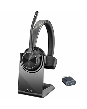 Poly Voyager 4310 UC, V4310 Mono w/ BT700 USB-C, Stand, BT Wireless Headset – MS Certified Poly Voyager 4310 UC, V4310 Mono w/ BT700 USB-C, Stand, BT Wireless Headset – MS Certified