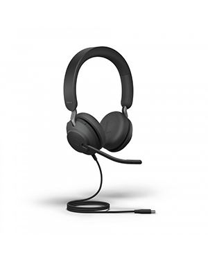 Jabra Evolve2 40 USB-C, UC Stereo Headset, Black (24089-989-899) Jabra Evolve2 40 USB-C, UC Stereo Headset, Black (24089-989-899)