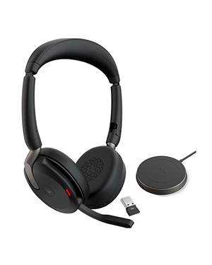 Jabra Evolve2 65 Flex - USB-A UC Stereo (Wireless Charging) Wireless  Headset