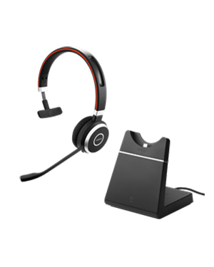 Jabra EVOLVE 65 MS Mono Headset with Charging Stand (6593-823-399)