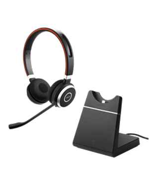 Jabra EVOLVE 65 MS Stereo Headset with Charging Stand (6599-823-399)