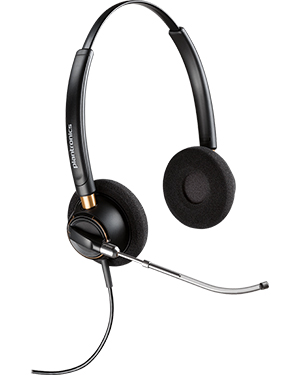 Plantronics HW520 EncorePro OTH Wideband Binaural Noise-Cancelling Headset (89434-11)