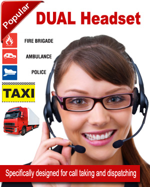Dual Boom Transmit Headset (92715-01)