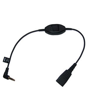 Jabra Cord - QD to 3.5mm w/PTT 0.5m Straight (8800-00-87) Jabra Cord - QD to 3.5mm w/PTT 0.5m Straight (8800-00-87)