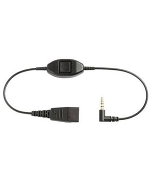 Jabra Cord - QD to 3.5mm w/PTT 0.5m Straight (8735-019)