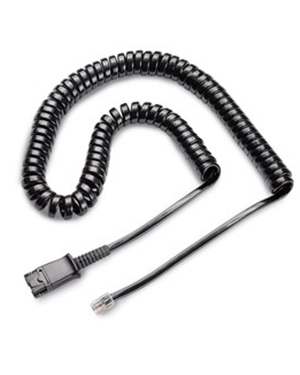 Jabra Headset QD cord to RJ10 coiled cable (8800-01-06)
