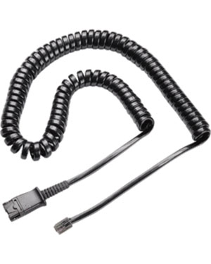 Plantronics H-Series Coil Cord to QD Modular Plug Cable U10P-S19 (38340-01)