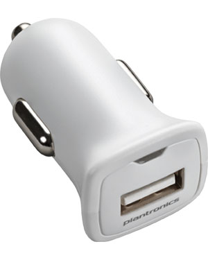 Plantronics White USB Car Charger (Cable NOT included) (89110-02)