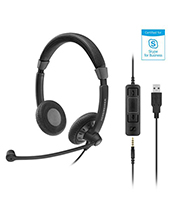 Epos | Sennheiser Impact Sc 75 USB MS Duo Headset With 3.5 Mm Jack and USB Connection