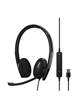EPOS|Sennheiser ADAPT 160T USB II Wired USB-A Stereo MS Certified Headset with In-line Call Control (1000901)
