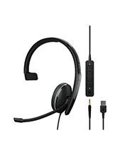 EPOS|Sennheiser ADAPT 135 USB II Mono Wired Headset with 3.5mm Jack and USB-A Connectivity (1000914) EPOS|Sennheiser ADAPT 135 USB II Mono Wired Headset with 3.5mm Jack and USB-A Connectivity (1000914)