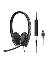 EPOS|SENNHEISER SC 165 USB Wired Binaural Headset with 3.5 mm Jack and USB-A Connectivity EPOS|SENNHEISER SC 165 USB Wired Binaural Headset with 3.5 mm Jack and USB-A Connectivity