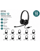 EPOS EDU 12 USB Stereo Headset (1001111) – Lightweight Noise Cancelling USB Headset for Education & Call Centers | Bulk Pack of 10