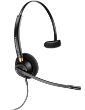 Plantronics EncorePro HW510D Mono Digital Headset 6-pin QD