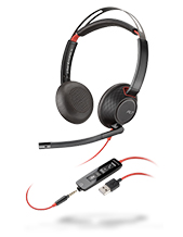 Plantronics Blackwire C5220 Stereo USB Headset 3.5 mm Plug