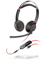 Plantronics Blackwire C5220 Stereo USB-C Headset 3.5 mm Plug Plantronics Blackwire C5220 Stereo USB-C Headset 3.5 mm Plug