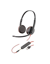 Plantronics Blackwire C3225 UC Stereo USB-A & 3.5mm Corded Headset Plantronics Blackwire C3225 UC Stereo USB-A & 3.5mm Corded Headset