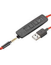 Poly Blackwire USB-A Replacement Inline Control for C5210, C5220, C3215 (211019-01)
