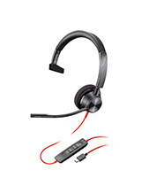 HP Poly/Plantronics Blackwire 3310 USB-C Wired Monaural Headset (213929-01) HP Poly/Plantronics Blackwire 3310 USB-C Wired Monaural Headset (213929-01)