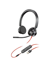 Plantronics Blackwire 3325 UC Stereo W/ 3.5mm USB-A Headset