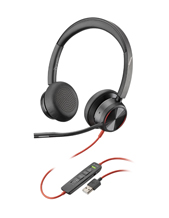 Poly Blackwire 8225 UC, Stereo USB-A Corded Headset, ANC, Online Indicator, with Call Controls (772K2AA)