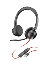 Poly Blackwire 8225-M UC, Stereo USB-A Corded Headset, ANC, Online Indicator, with Call Controls (772K3AA)
