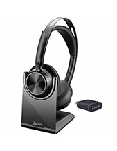 Poly Voyager Focus 2 UC, OTH Stereo ANC BT USB-C, PC/Mob, w/ Stand & BT700 – MS Certified