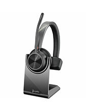 Poly Voyager 4310 UC, V4310 Mono w/ BT700 USB-A, Stand, BT Wireless Headset – MS Certified
