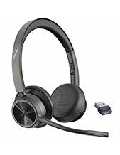 Poly Voyager 4320 UC, V4320 Binaural w/ BT700 USB-A, Bluetooth Wireless Headset