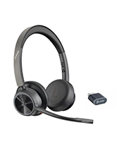 Poly Voyager 4320 UC, V4320 Binaural w/ BT700 USB-C, BT Wireless Headset – MS Certified