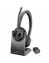 Poly Voyager 4320 UC, V4320 Binaural w/ BT700 USB-C, Stand, BT Wireless Headset – MS Certified Poly Voyager 4320 UC, V4320 Binaural w/ BT700 USB-C, Stand, BT Wireless Headset – MS Certified