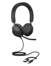 Jabra Evolve2 40 SE UC Stereo USB-C/A Wired Headset (24189-989-799)