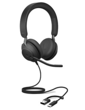 Jabra Evolve2 40 SE MS Stereo USB-C/A Wired Headset (24189-999-799)