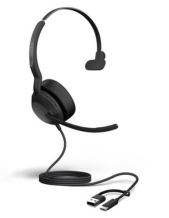 Jabra Evolve2 50 UC Mono ANC USB-C/A Wired Headset with Bluetooth (25089-889-799)