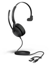 Jabra Evolve2 50 MS Mono ANC USB-C/A Wired Headset with Bluetooth (25089-899-799)