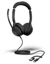 Jabra Evolve2 50 UC Stereo ANC USB-C/A Wired Headset with Bluetooth (25089-989-799)