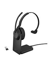 Jabra Evolve2 55 MS USB-A Mono Wireless Bluetooth Headset with Charging Stand (25599-899-989)