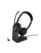 Jabra Evolve2 55 UC Bluetooth Stereo Wireless Headset with USB-A Adapter and Charging Stand (25599-989-989) Jabra Evolve2 55 UC Bluetooth Stereo Wireless Headset with USB-A Adapter and Charging Stand (25599-989-989)