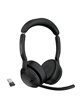 Jabra Evolve2 55 MS Bluetooth Stereo Wireless Headset with USB-A Adapter (25599-999-999) Jabra Evolve2 55 MS Bluetooth Stereo Wireless Headset with USB-A Adapter (25599-999-999)
