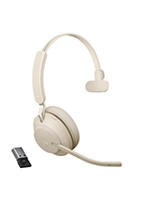 Jabra Evolve2 65, Link380a USB-A UC Mono Headset, Beige (26599-889-998)