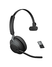 Jabra Evolve2 65, Link380a USB-A UC Mono Headset, Black (26599-889-999) Jabra Evolve2 65, Link380a USB-A UC Mono Headset, Black (26599-889-999)
