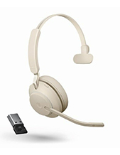 Jabra Evolve2 65, Link380a USB-A MS Mono Headset, Beige (26599-899-998)