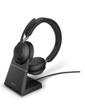 Jabra Evolve2 65 MS Stereo Wireless Bluetooth Headset with Charging Stand USB-A (26599-999-989)