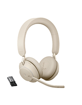 Jabra Evolve2 65, Link380a USB-A MS Stereo Headset, Beige (26599-999-998)