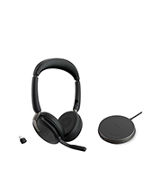 Jabra Evolve2 65 Flex USB-C UC Stereo Wireless Bluetooth Headset with Wireless Charger (26699-989-889)