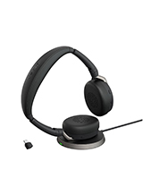 Jabra Evolve2 65 Flex USB-C MS Stereo Wireless Bluetooth Headset with Charging Stand (26699-999-889)