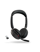 Jabra Evolve2 65 Flex MS Wireless Stereo Bluetooth Headset with Link380c USB-C Dongle (26699-999-899)